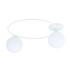 Emibig Plafondlamp Sopra Staal Wit | Geschikt voor 2x E14 - Max 10W