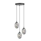 Emibig Hanglamp Astral Staal Zwart | Geschikt voor 3x E14 - Max 10W