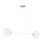Emibig Hanglamp Xotic Staal Wit | Geschikt voor 2x E27 - Max 15W