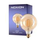 Noxion Lucent LED E27 Globe Filament Amber 125mm 7.2W 630lm - 822 Zeer Warm Wit | Vervangt 60W