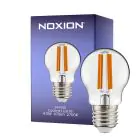Noxion Lucent Lustre LED E27 Kogel Filament Helder 4.5W 470lm - 827 Zeer Warm Wit | Dimbaar - Vervangt 40W