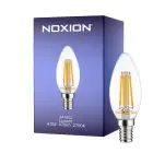 Noxion Lucent LED E14 Kaars Filament Helder 4.5W 470lm - 827 Zeer Warm Wit | Dimbaar - Vervangt 40W