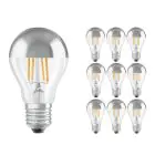Voordeelpak 10x Osram CLASSIC LED E27 Peer Filament Helder 6.5W 650lm - 827 Zeer Warm Wit | Vervangt 50W