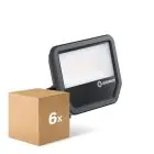 Voordeelpak 6x Ledvance LED Floodlight Aluminium Zwart 69W 10000lm 100D - 840 Koel Wit | IP66 - Symmetrisch