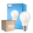 Voordeelpak 10x Philips Corepro LED Lamp E27 Peer Mat 10.5W 1521lm - 827 Zeer Warm Wit | Vervangt 100W
