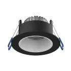 Noxion LED Spot Ares Diep Zwart 6W 540lm 927-940 3CCT - met Binnenring Wit | Zaagmaat 68mm