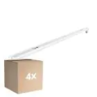 Voordeelpak 4x Noxion Montagebalk Click V2 LED T8 | Geschikt voor 1x 60cm LED Buis