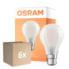 Voordeelpak 6x Osram Classic LED B22d Peer Filament Mat 11W 1521lm - 865 Daglicht | Dimbaar - Vervangt 100W
