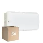 Voordeelpak 5x Philips LED Beveiliging Ledinaire WL055V Wit 6W 630lm - 840 Koel Wit | 374x150mm - IP65 - Bewegingssensor