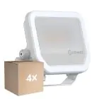 Voordeelpak 4x Ledvance LED Floodlight Aluminium Wit 17W 2200lm 100D - 830 Warm Wit | IP66 - Symmetrisch