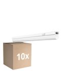 Voordeelpak 10x Ledvance LED Montagebalk Lineair Compact Schakelaar 4W 400lm - 830 Warm Wit | 30cm
