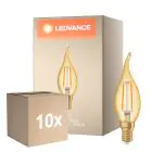 Voordeelpak 10x Ledvance  Vintage 1906 LED E14 Kaars Goud 2.5W 220lm - 824 Zeer Warm Wit | Vervangt 22W