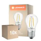 Voordeelpak 10x Ledvance Classic LED E27 Peer Filament Helder 1W 136lm - 827 Zeer Warm Wit | Vervangt 15W