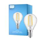 Philips Corepro LED Lustre E14 Kogel Filament Helder 4.3W 470lm - 827 Zeer Warm Wit | Vervangt 40W