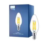 Philips MASTER LED E14 Kaars Filament Helder 3.4W 470lm - 922-927 Dim To Warm | Beste Kleurweergave - Dimbaar - Vervangt 40W